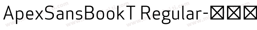 ApexSansBookT Regular字体转换